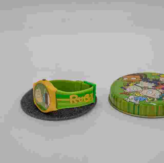 Vintage 2002 Nickelodeon Rugrats Digital Watch - Green/Yellow - #NKRGDW