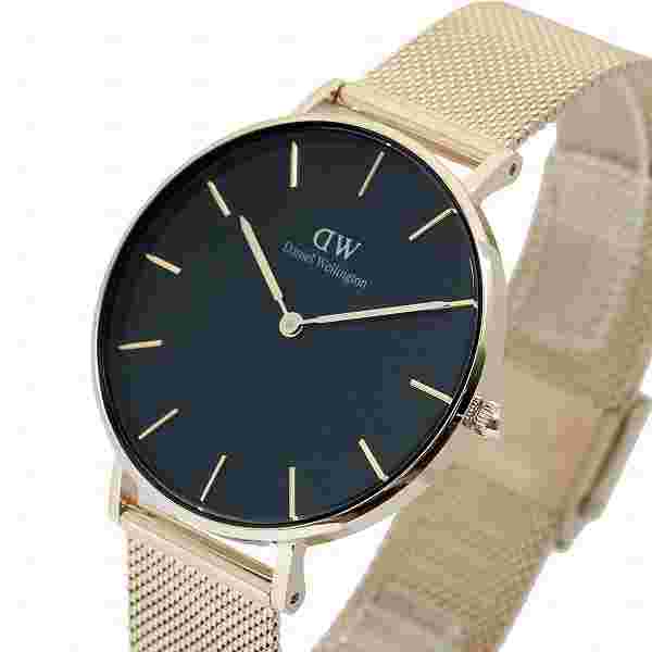Daniel Wellington Watch Petite Evergold 36 Dw00100345 Black