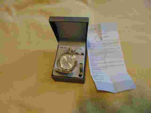 Allude Steam Train Engine Keepsake Pocket Watch