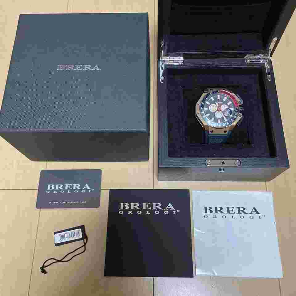 Brera Orologi Quartz Watch Navy Gold