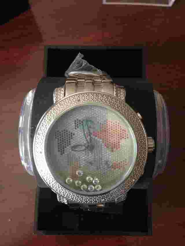 NEW Techno Master Mens Floating   White Diamond Watch