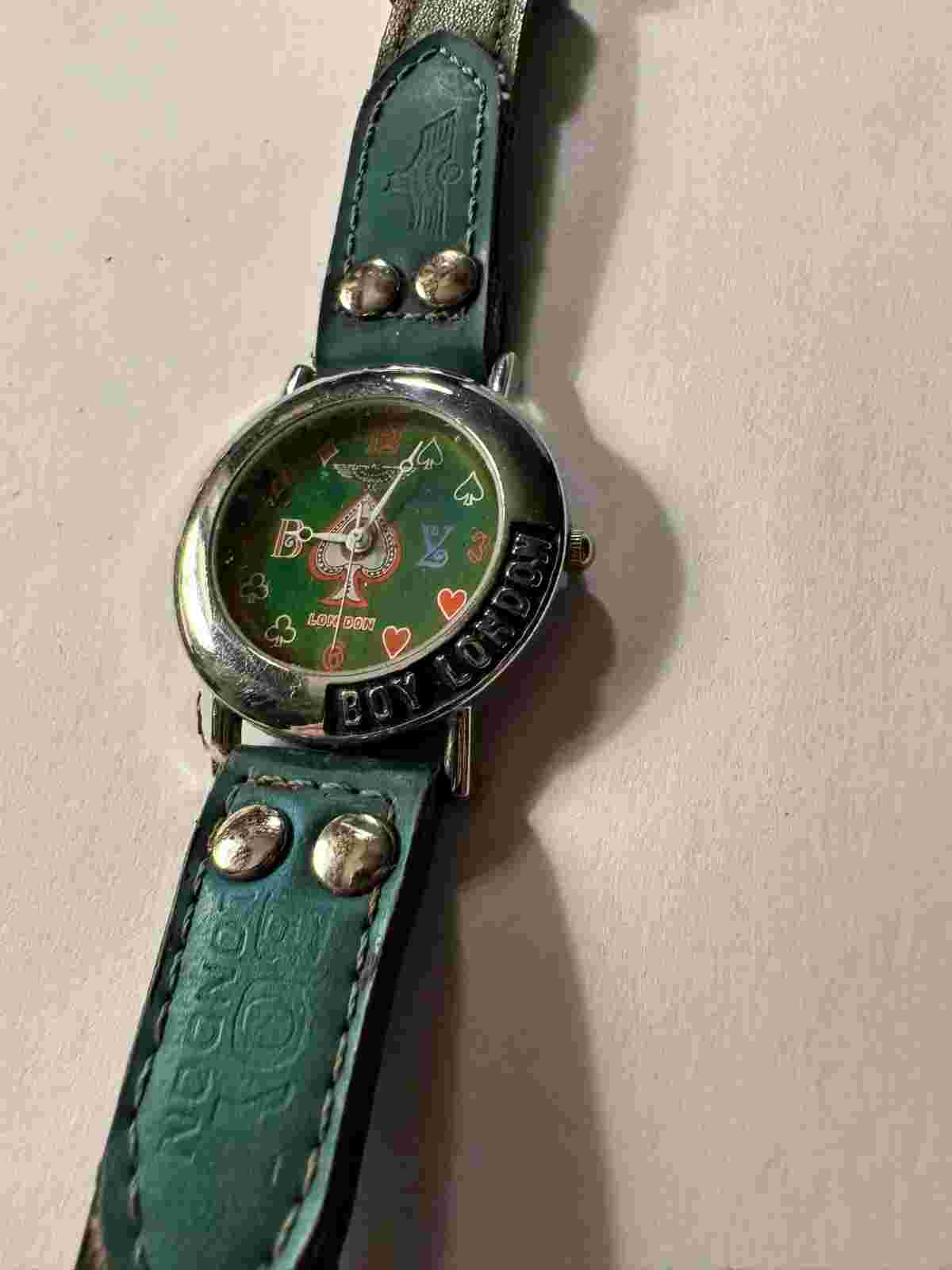 BOY LONDON wristwatch Poker Themed working - original strap