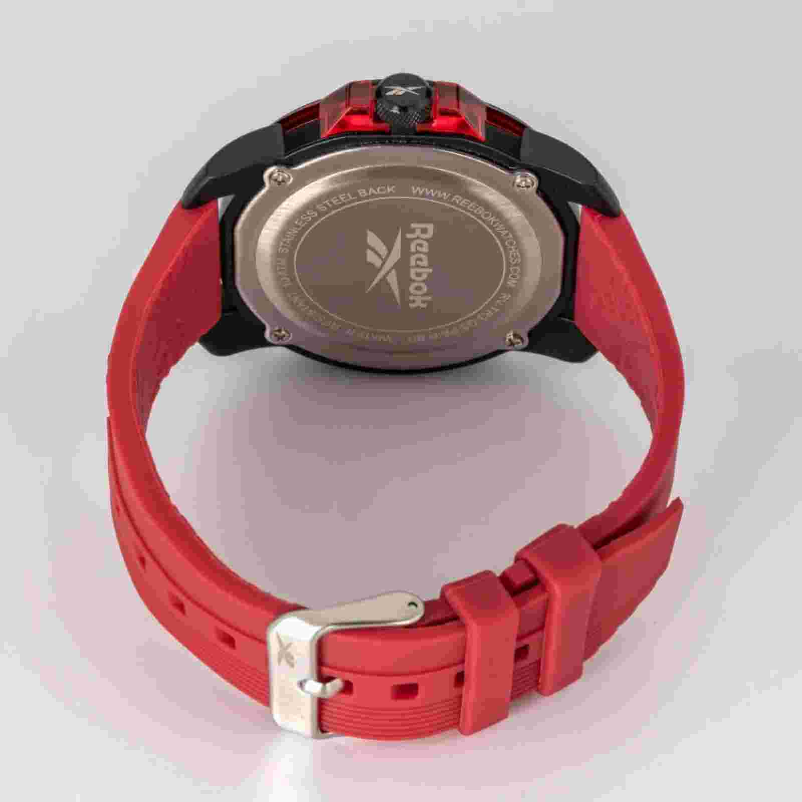 REEBOK RV-TR3-G3-PBIR-BR RED SILICON STRAP MEN'S WATCH