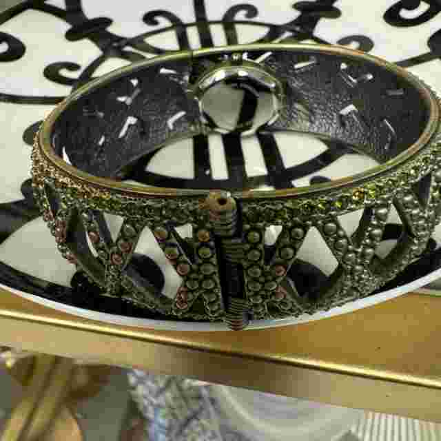 Heidi Daus jeweled hidden watch/bracelet