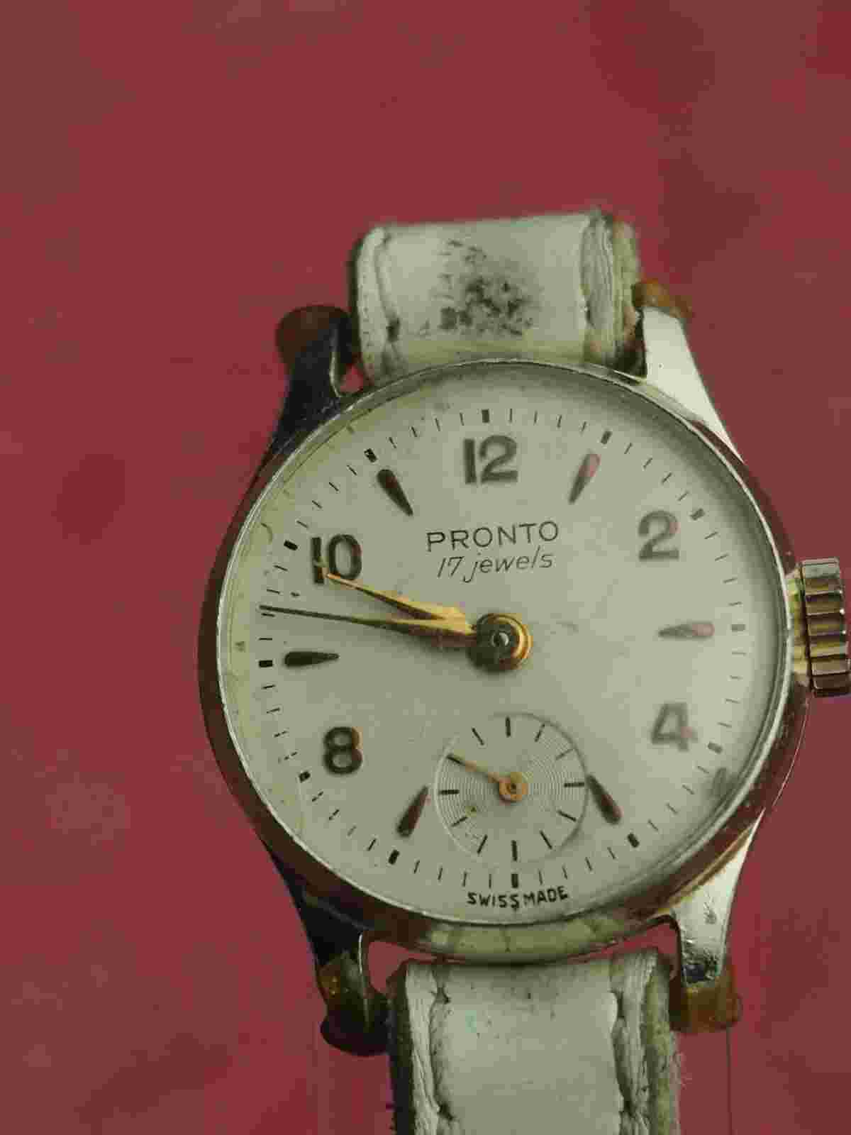 Pronto Ladies Watch  Running 17 jewel- L 19cm With case Swiss Made