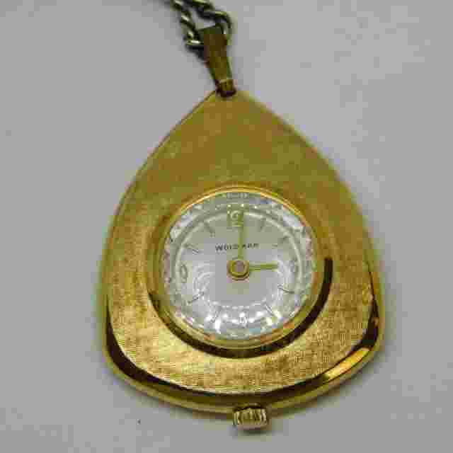 Vintage WOLDMAN Swiss Made Wind-up Analog Women's Pendant Watch on Chain