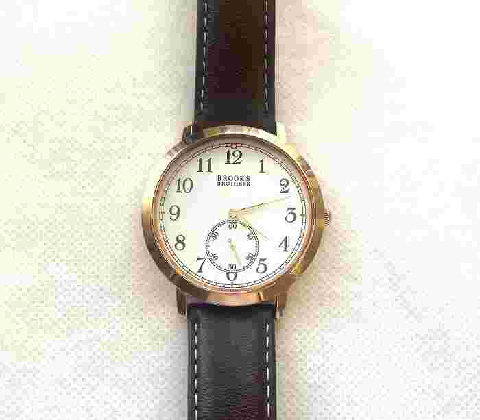 Brooks Brothers 346 Quartz Wristwatch 2-Hand Stainless Steel With Box Men