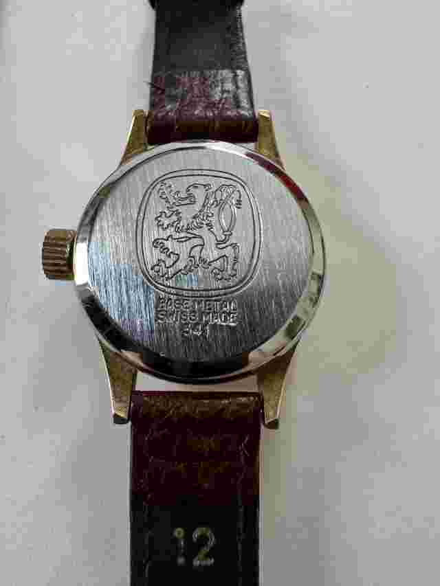 Vintage Mechanical Cowboy Watch - Wind Up Swiss Made - Leather Band - Western