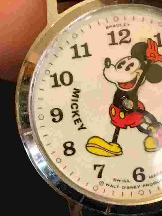 Vintage Bradley Mickey Mouse Swiss Made Watch