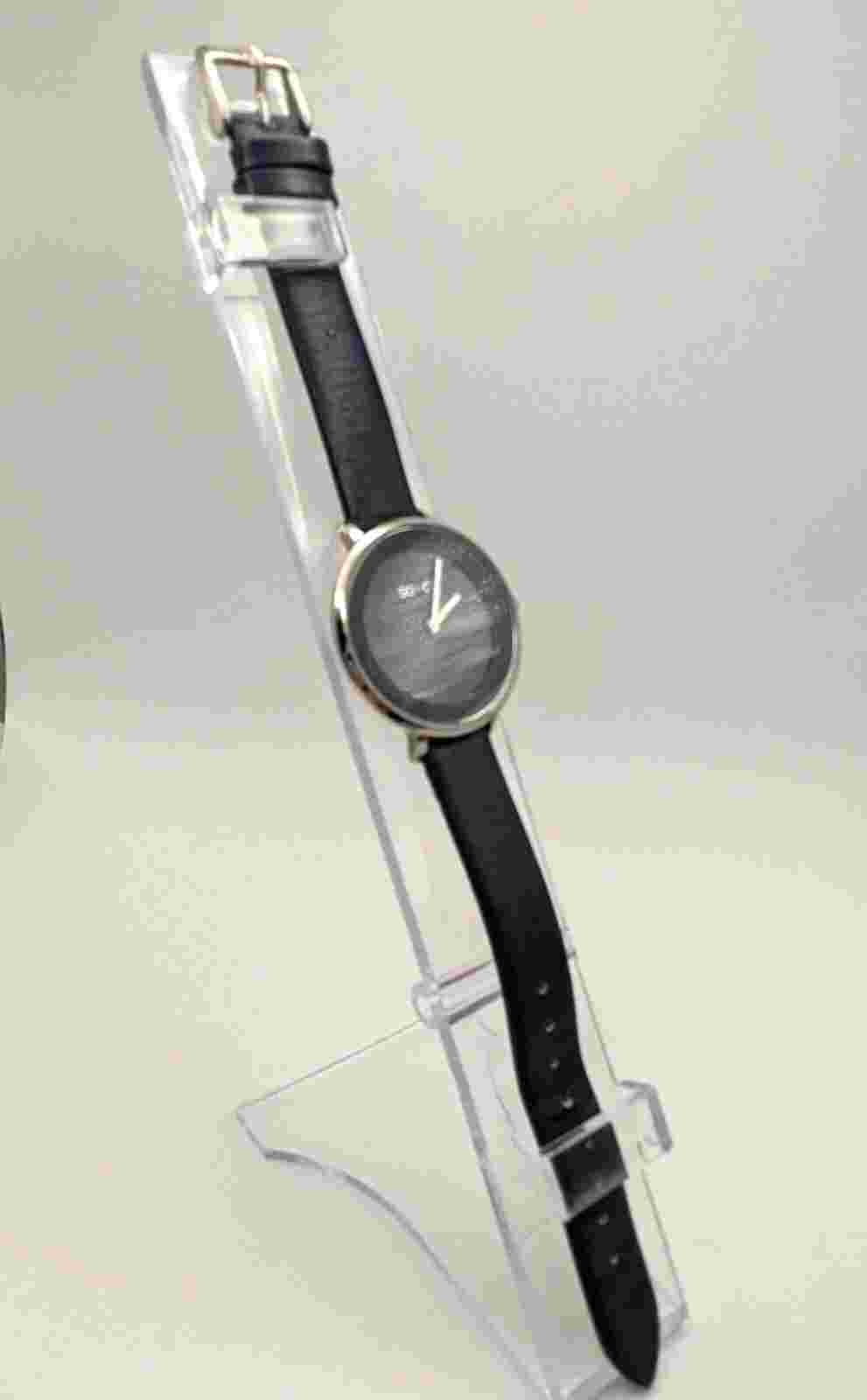 SO & CO New York Madison Watch Navy Face Leather Band 3ATM New Battery VGC