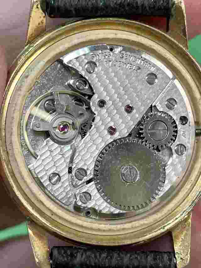 Special  Gigandet President Saddam Hussein Iraq  HAND WIND GREEN DIAL Watch R12