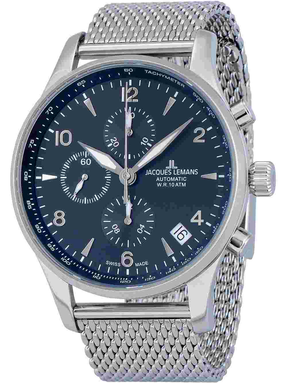 Jacques Lemans 1-1935D London Automatic Chronograph Mens Watch