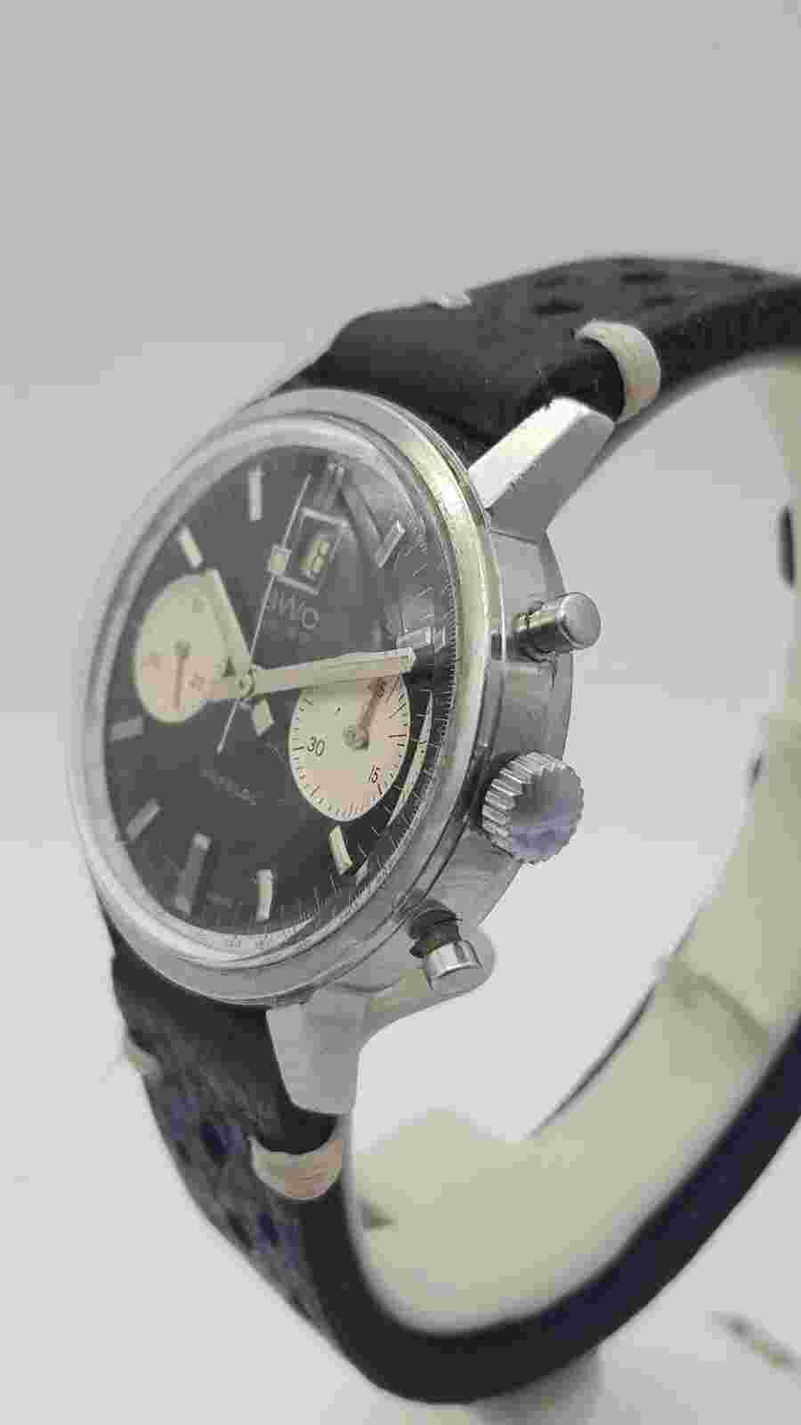 BWC Carrera Poor Man's, Manual Wind, Chronograph, Date, Swiss Made, Panda