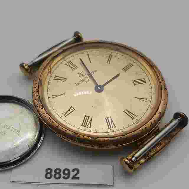 PROJECT TO FIX JACQUES EDHO ROMAN DIAL GOLD MENS DRESS WATCH 8892