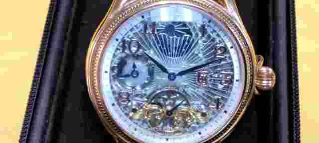 CONSTANTIN  WEISZ DAY/NIGHT GMT ROSE GOLD 46mm SKELETON WATCH 09D042CW - NIB