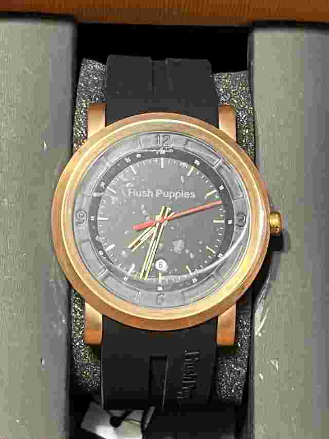 Hush Puppies HP.3542M01.9502 Men Watch Quartz Rose Gold Rubber /Make Offer 4 All