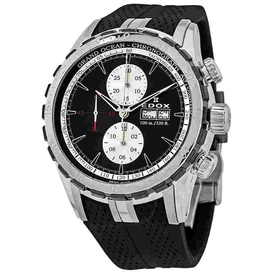 EDOXGrand Ocean Men's Black Watch- 01121 357NCA NIN