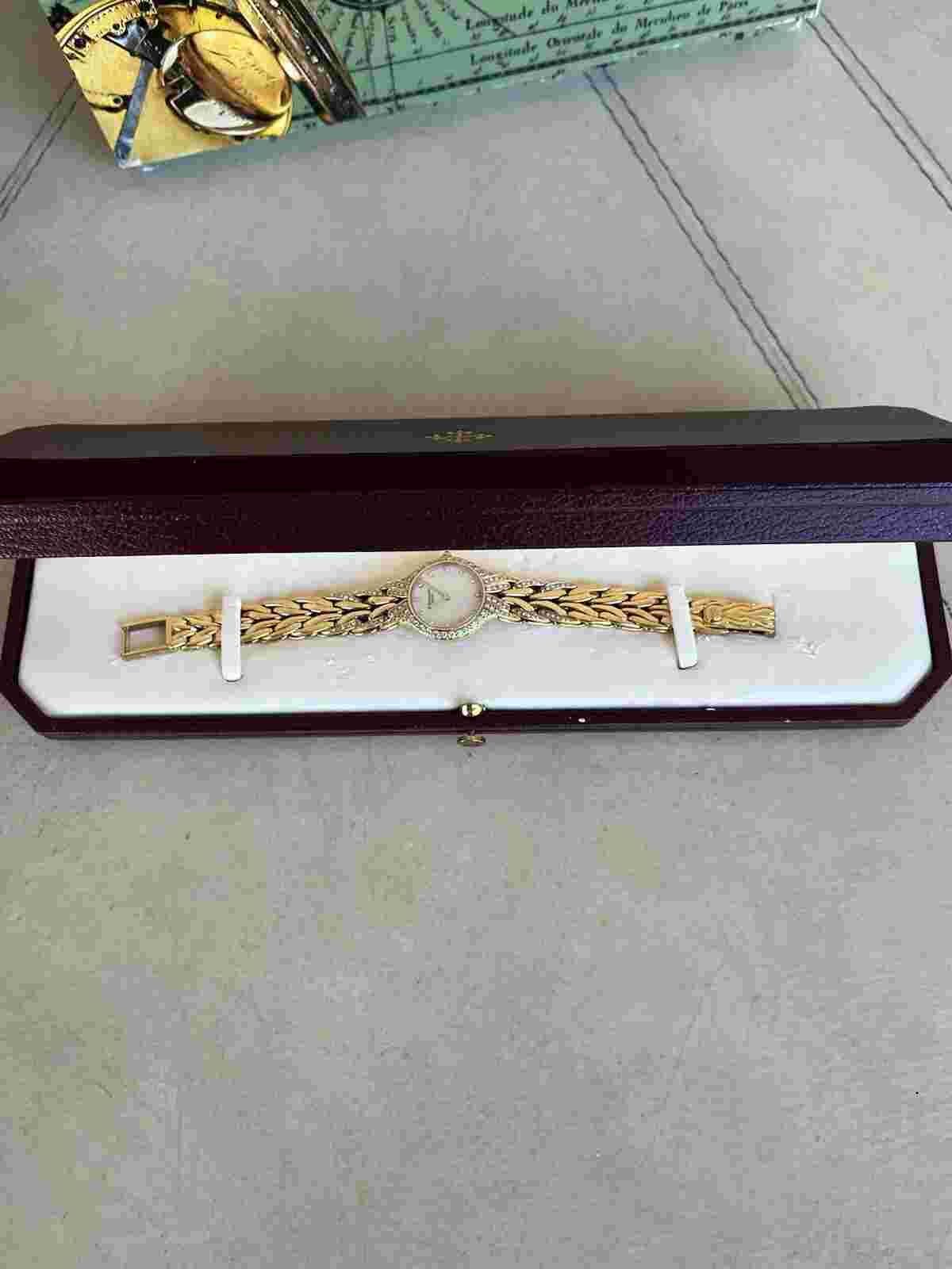 Patek Phillipe La Flamme Watch Circa 1995 With Diamonds