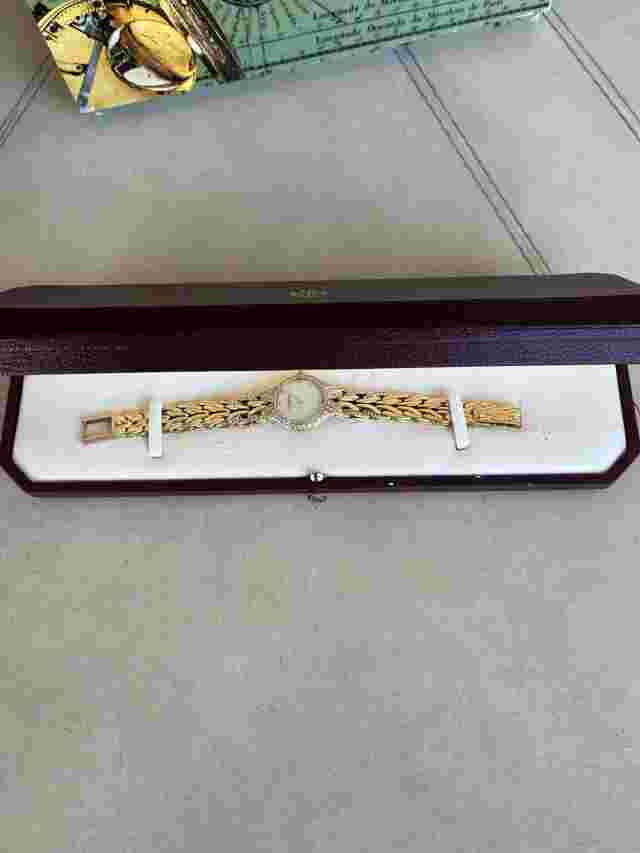 Patek Phillipe La Flamme Watch Circa 1995 With Diamonds