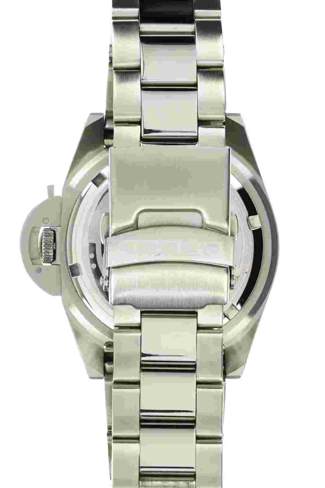 BREED Mens 4802 Von Genf Silver Tone Stainless Steel 42mm Watch 133444
