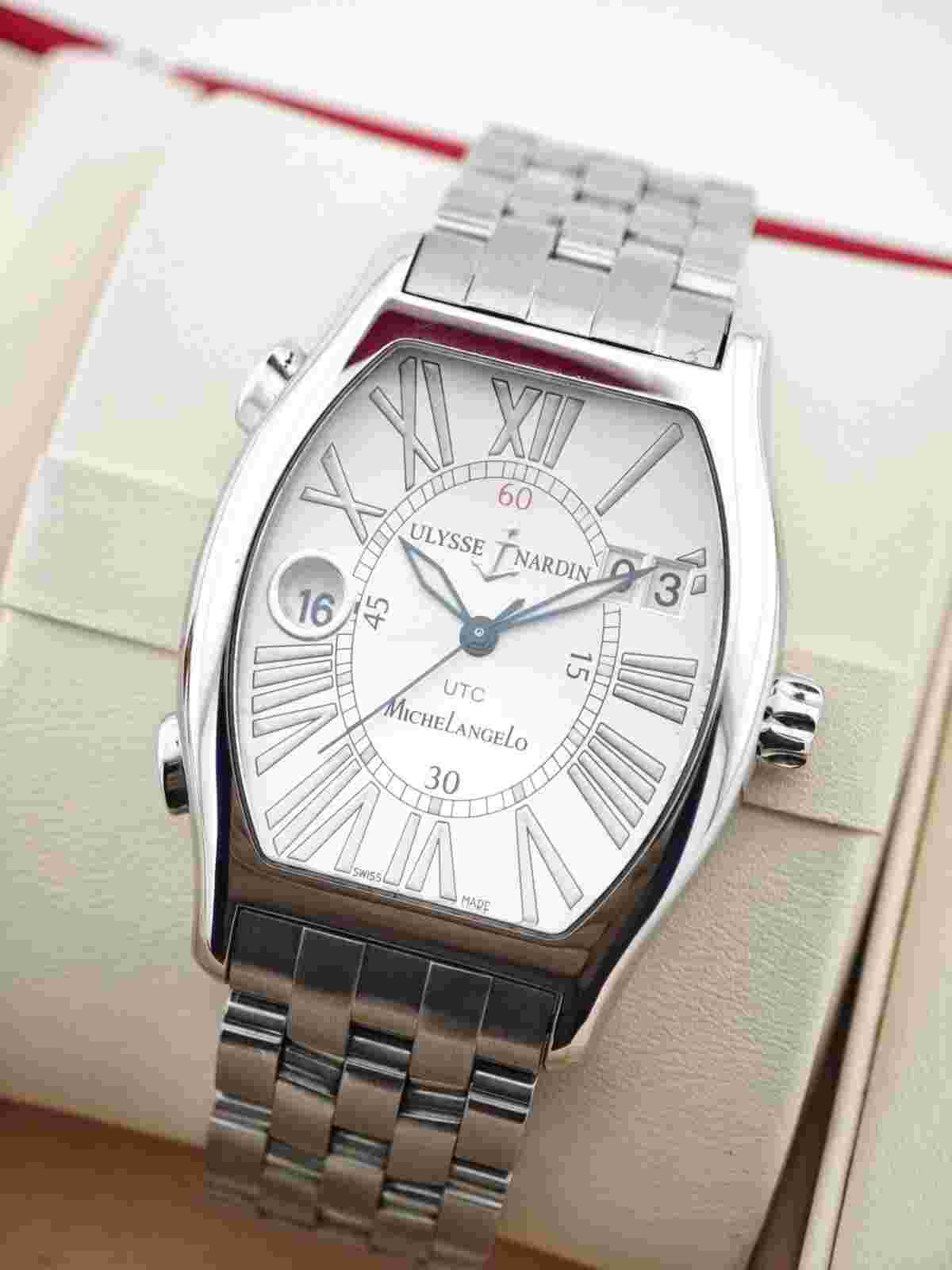 Ulysse Nardin Michelangelo Silver Men's Watch - 223-68