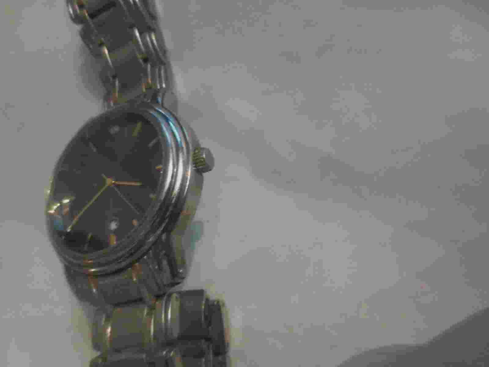 Allude Diamond date quartz men's watch Black dial