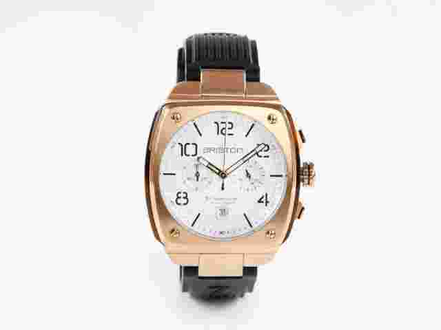 Briston Streamliner Urban Quartz Watch PVD White 42 mm 22142.SPRG.T.2.RB