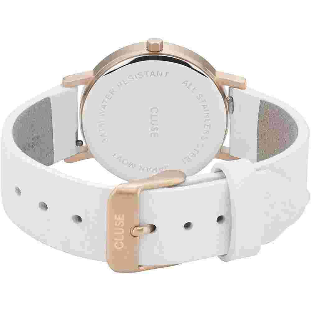 Cluse White Leather Watch