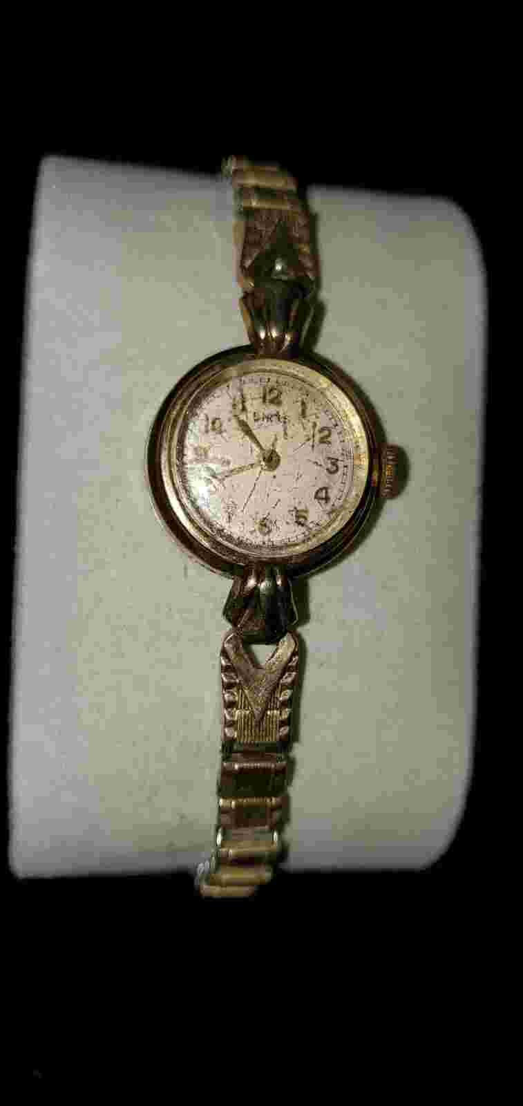 Vintage Birks Gold Toned Art Deco Style Mechanical Ladies Watch