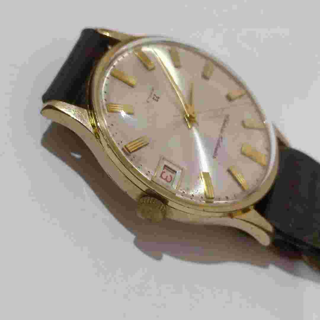 TAKANO CHATEAU CALENDAR 23 JEWELS GOLD PLATED MEN'S WATCH JAPAN MADE AUTHENTIC