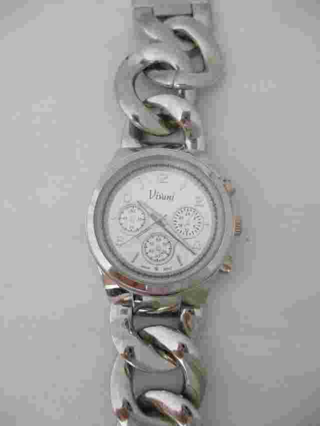 Vivani Women's Silver Toned Bracelet Band Analog Watch Quartz
