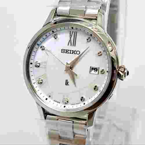 Seiko Lukia White Mother of Pearl Women's Watch - SSVW207