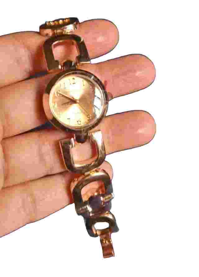 Charter Club Macys Ladies Rose Gold-Tone Face Bracelet Watch New Elegant