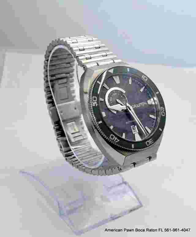 Grayton Cushion 24H Urban Gray 44.5 mm Automatic Stainless Steel Bracelet Watch