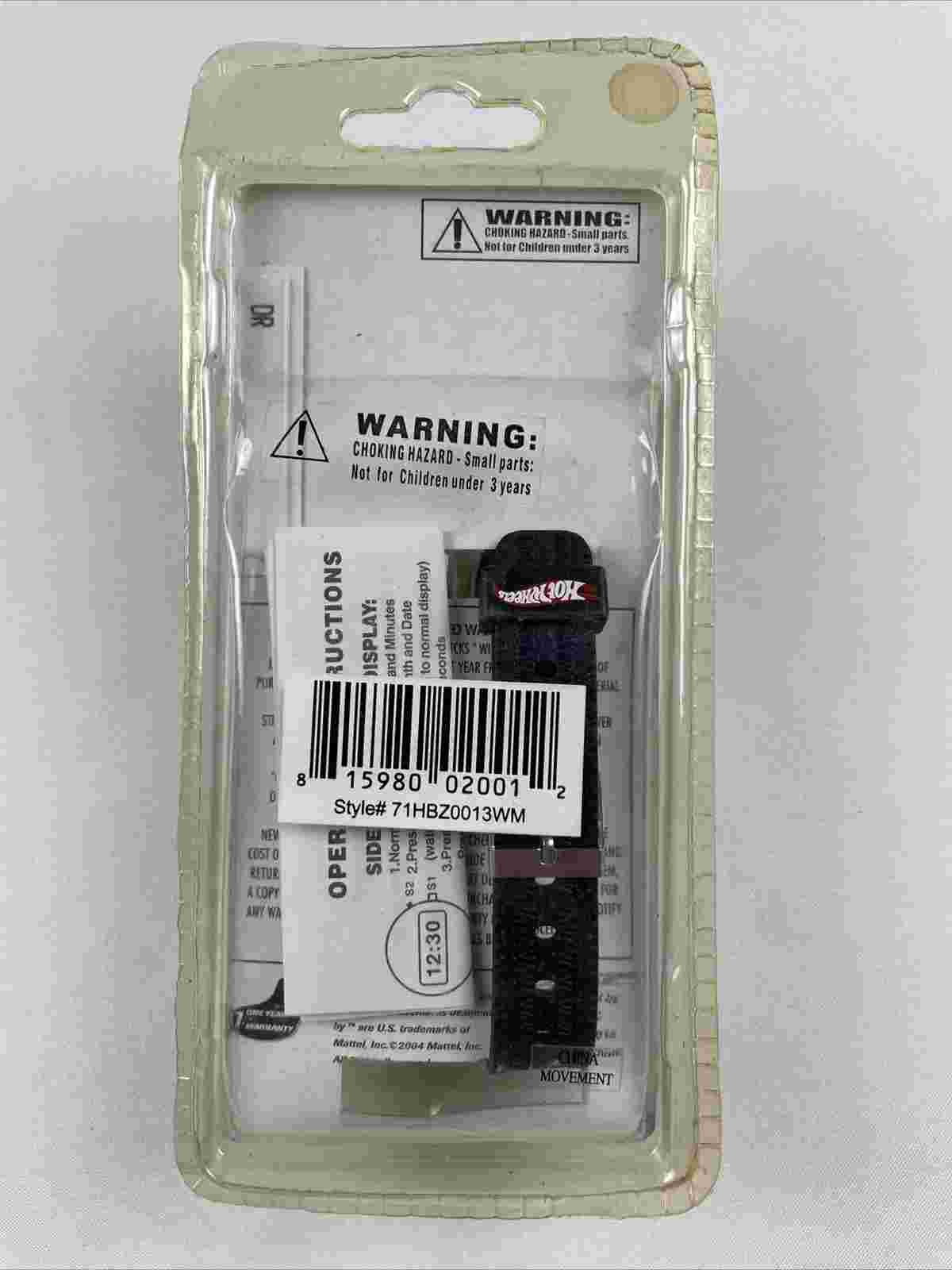 Hot Wheels Race Digital Wrist Watch - w/Muscle Tone Car in Black - NIB