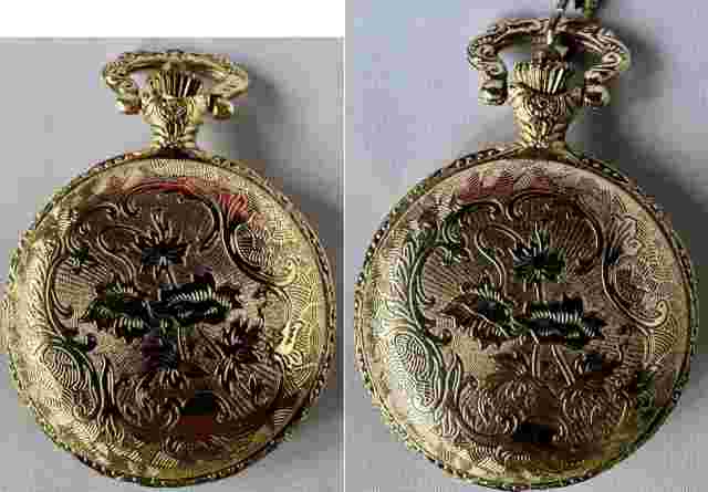 Lot of 2 Regent Quartz Pocket Watches Singapore Movement, Zero Jewels, Working