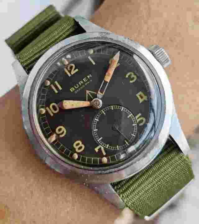 RARE ITEM 1940' WWW Buren Military Dirty Dozen H 995 Early Elegant Vintage Watch
