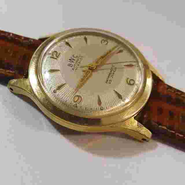 Vintage Men's watch BWC Swiss Made ø34 Rare Felsa Automatic F690 Antik Bidynator