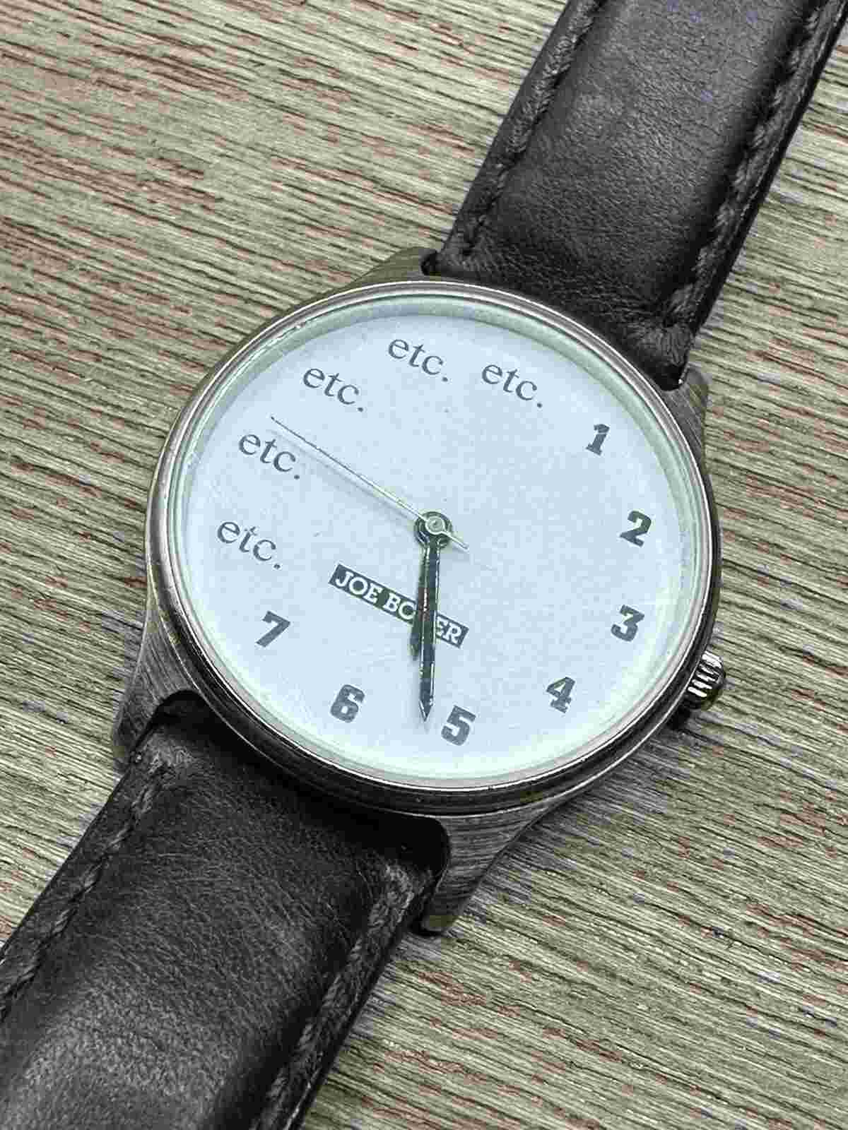 Rare 1995 Joe Boxer Timex Etc Etc Smiley Watch Stainless Steel New Battery