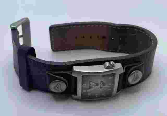 Roxy Womens Watch Date Brown Leather Bund Strap 24mm Case Quartz Three Hands