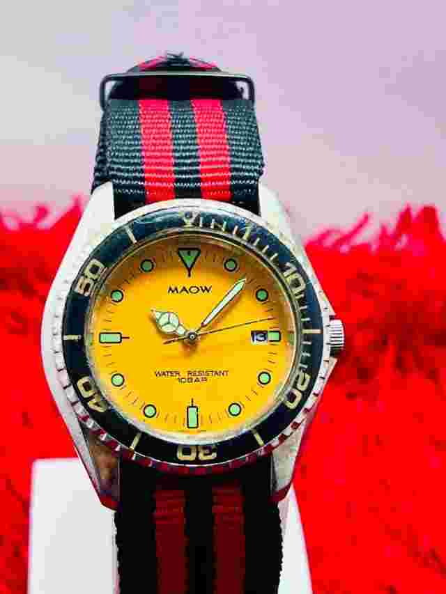 Vintage ORCA Maruman Ref. HM105 DIVER Quartz Analog WRISTWATCH Japan Made