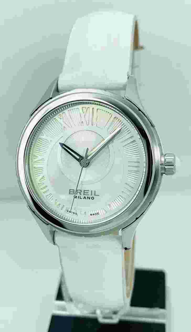 Breil Milano Women's BW0580 Custom Round Crescent Moon Mother of PearDial Watch