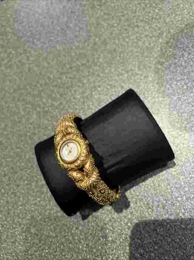Ultra Rare The Franklin Mint 1988 Mary McFadden Cuff Swiss Made Ladies Watch