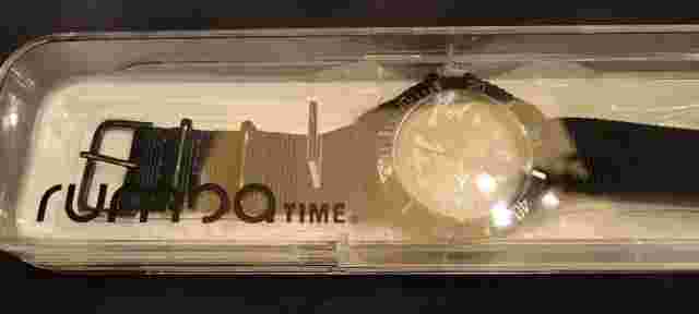 Rumba Time Perry Collection Black Watch in Case - NOS