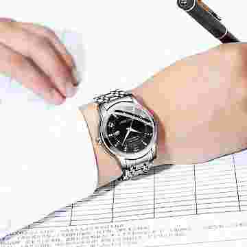 FNGEEN 2081 Stainless Steel Quartz Luminous Classic Business Men's Watch