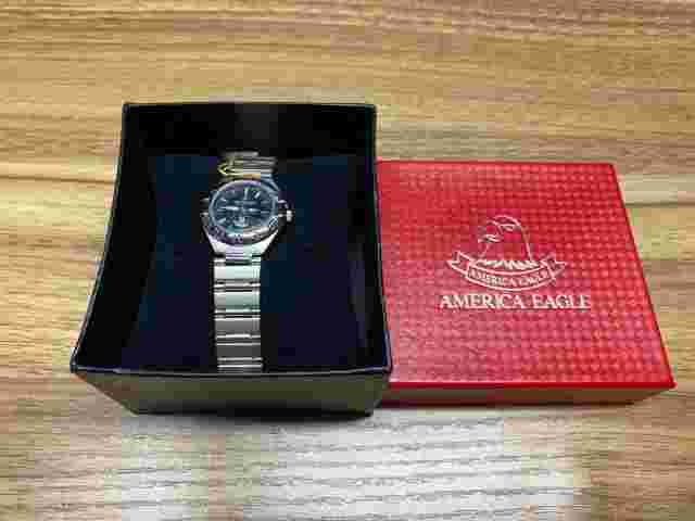 American Eagle Unisex Silver Standard Watch New Battery NIB Ship Fast
