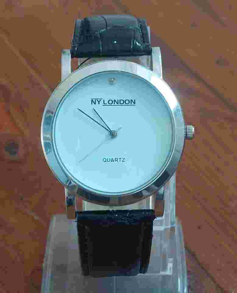 NY London Quartz Watch 27119 Nickel Safe, With New Battery Fitted
