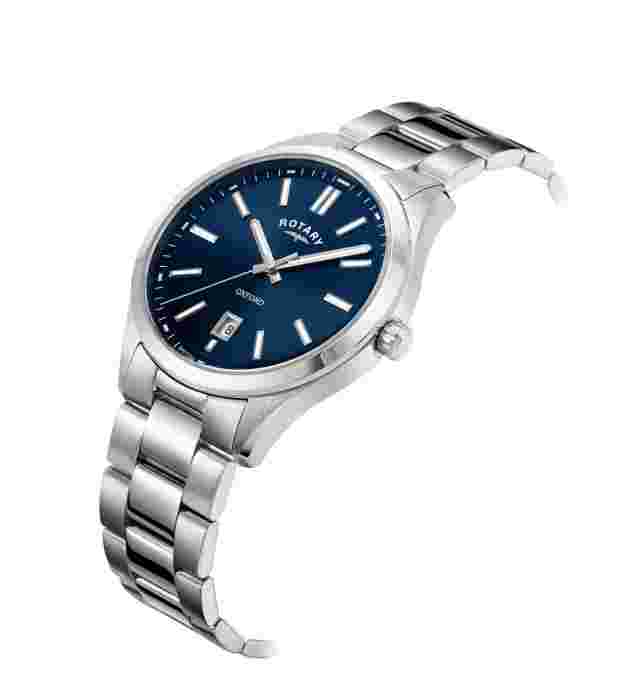 Rotary Oxford Blue Dial Stainless Steel Mens Watch GB05520/05