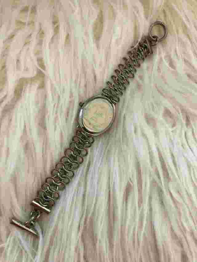 J. JILL Women's Silver Bracelet Link Watch