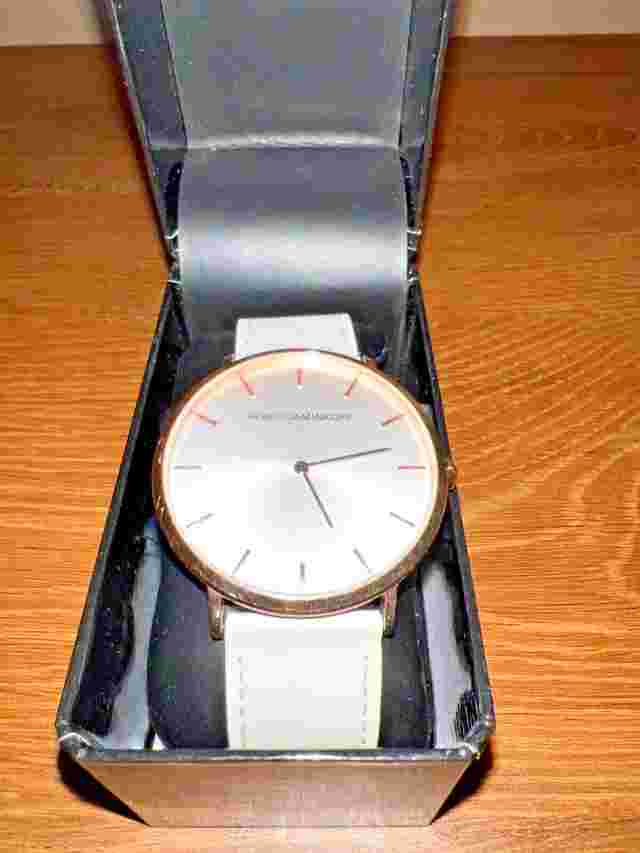 Rebecca Minkoff Stainless Steel Quartz Rose Gold Watch, New Battery. VG Cond.